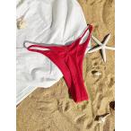  женский купальный костюм низ 2025 год женский простой la полный sexy бикини низ summer 