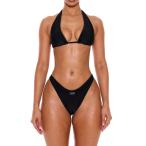 レディース 水着 トップス ホルターネック タイバック ビキニトップのみ、夏春休暇バカンス セクシー クラブ イビサ ビーチウェア