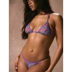  женский купальный костюм низ Contrast крепление Cherry Leopard рисунок бикини низ пляж ibisa пляж одежда лето. пляж 