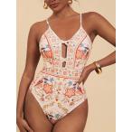  женский купальный костюм One-piece 1 листов простой . One-piece купальный костюм, лето . в точности 