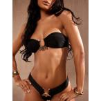  женский купальный костюм tops wi мужской простой цвет spageti ремешок sexy . бикини верх лето. пляж для 