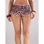 женский купальный костюм низ Leopard рисунок стразы Cross образец шорты фестиваль концерт Ray b Club 