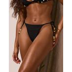  женский купальный костюм низ бисер имеется Thai боковой бикини низ только, весна лето. ba can s, sexy .bohemi Anne ibisa фестиваль пляж 