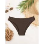  женский купальный костюм низ женский одноцветный бикини низ, пляж одежда, лето. пляж путешествие .