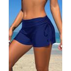  женский купальный костюм низ лето. пляж спорт casual Mini ma список боковой шнур имеется купальный костюм 