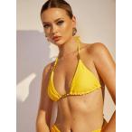  женский купальный костюм tops женский одноцветный бисер ввод cut Outback соединение бикини верх, лето. пляж оптимальный 