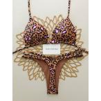  женский купальный костюм бикини комплект животное принт sexy задний бикини купальный костюм, задний отсутствует дизайн, весна лето. бассейн, пляж, stage пуховка .