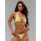  женский купальный костюм низ цветок отделка высокий нога бикини низ купальный костюм bake-shon Hori te- summer путешествие пляж we