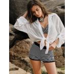  женский купальный костюм низ женский черный &amp; белый полоса высокий талия пляж bake-shon casual купальный костюм низ 