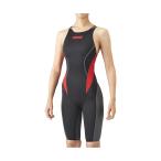 【特別価格・40%OFF】アリーナ 競泳水着 ARN1024W BKRD サイズ女L ハーフスパッツオープンバック(クロスバック) FINA承認