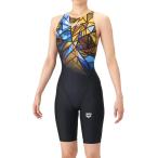 【20%OFF】アリーナ 競泳水着 AS6SRC86L BKBL サイズ女M レーシングワンピーススパッツ（オープンバック・ハーフレッグ） WA承認 2026年モデル