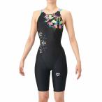 【20%OFF】アリーナ 競泳水着 AS6SRC82L BKBL サイズ女M ハーフスパッツ(オープンバック・ハーフレッグ) WA承認 2026年モデル