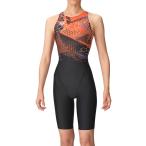 【35%OFF】アリーナ 競泳水着 AS4FRC57W BKOR サイズ女L レーシングワンピーススパッツ オールインワン ハーフレッグ WA承認