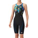 【特別価格・30%OFF】アリーナ 練習水着 AS4FWM17W BKBL サイズ女O トレーニングワンピーススパッツ(オープンバック・ハーフレッグ) タフスーツ 2024年モデル