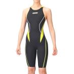 ショッピングスパッツ アリーナ 競泳水着 ORIHK1024W BKYW サイズ女O ハーフスパッツ（クロスバック） FINA承認【別規格品】