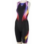 【特別価格・35%OFF】アリーナ 競泳水着 FAR3574WS BKOG サイズ女M レーシングスパッツ(オープンバック・ハーフレッグ) WA承認