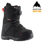 ショッピングburton 日本正規品 スノーボード ブーツ バートン ジップライン ボア 23-24 BURTON KIDS' ZIPLINE BOA Black YOUTH キッズ 子供 BOAフィットシステム 2024 スノボー