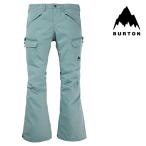 日本正規品 スノーボード ウェア バートン パンツ 23-24 BURTON WOMEN'S GLORIA STRETCH 2L PANTS Rock Lichen ウィメンズ 女性