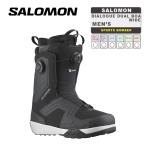 ショッピングSALOMON 日本正規品 スノーボード ブーツ サロモン ダイアログ デュアル ボア ワイド 23-24 SALOMON DIALOGUE DUAL BOA WIDE Black/Black/White メンズ 2024 スノボー