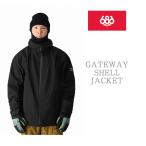 ショッピングスノーボードウェア スノーボード ウェア ジャケット シックスエイトシックス 686 GATEWAY SHELL JACKET Black メンズ 24-25 スノボ 日本正規品