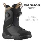 スノーボード ブーツ サロモン SALOMON KIANA DUAL BOA Black/Black/Sepia Tint キアナ デュアル ボア ブラック レディース 24-25 スノボ 日本正規品