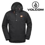 ボルコム スノーボード ウェア ジャケット VOLCOM MENS LONGO 20K PULLOVER Black メンズ 24-25 日本正規品