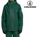 ショッピングvolcom 日本正規品 スノーボード ウェア ジャケット ボルコム VOLCOM ANYOX GUIDE GORE PRO SHELL JKT Black Green ゴアテックス メンズ 25-26