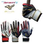 刺繍無料 メール便のみ送料無料 MizunoPro ミズノプロ バッティンググローブ シリコンパワーアーク 両手用 限定品 1EJEA089 バッティング手袋 野球 手袋