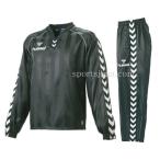 秋冬 メンズ ピステ ウィンドブレーカー hummel　ヒュンメル　トライアルコート　ピステ　上下セット　HAW4068-5058-90　ブラック