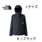 ノースフェイス メンズ K-Lサイズ コンパクトジャケット NP72230 マウンテンパーカー 2025モデル ブラック 黒 ウインド ジャケット L