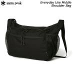 ショッピングmiddle スノーピーク バック ショルダーバッグ AC-25SU403 snow peak Everyday Use Middle Shoulder Bag メンズバッグ レディースバッグ 2026春夏モデル