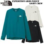 ショッピング夏 2026 春・夏 NEW ザ ノースフェイス エクスペディション グリッド フリース ライトクルー（ユニセックス）NL22621 THE NORTH FACE 高通気 フリース 夏山登山