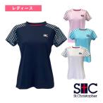  цент Christopher теннис одежда [ женский ] T-ball pattern рубашка женский STC-BFW2031