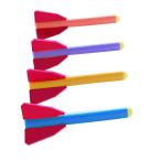 エバニュー EVERNEW フィットネス・エクササイズ用品  フォームロケット 4色組 ショート ETE075