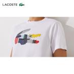 ラコステ LACOSTE テニスウェア メンズ パッチワーク風クロックプリントウルトラドライTシャツ TH0822L-001 2022SS 『即日出荷』