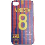 バルセロナ 12 I Phone 4Gケース No.8 A.INIESTA
