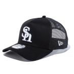ショッピングメッシュキャップ NEW ERA ニューエラ メッシュキャップ 9FORTY A-Frame トラッカー 福岡ソフトバンクホークス ブラック 14524975