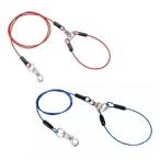 ペティオ タフギア ロングワイヤーチェーン プラス  3.0mm レッド・ブルー 犬用 小型犬 係留