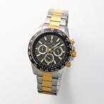 ショッピング楽天ファッション 時計 腕時計 電波ソーラー クロノグラフ Salvatore Marra ( サルバトーレマーラ )  SM24108-SS ブラックゴールド  日本メーカー製のムーブメントを使用