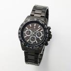 ショッピング楽天ファッション 時計 腕時計 電波ソーラー クロノグラフ Salvatore Marra ( サルバトーレマーラ )  SM24108-SS ブラック/ブラック  日本メーカー製のムーブメントを使用