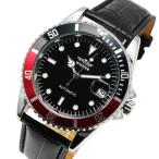 自動巻き腕時計 メンズ腕時計 ミッドサイズ デイト 日付カレンダー付き レザーベルト 男性用 WINNER ウィナー BCG70