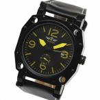 自動巻き腕時計 メンズ腕時計 デイト 日付カレンダー付き リューズカバー レザーベルト 男性用 WINNER ウィナー BCG76