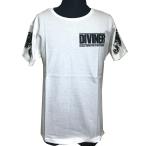 ショッピング閉店 【閉店セール】DIVINER スカルプリントクルーネック半袖Tシャツ メンズ メンズファッション　キレイメ　シンプル　メンズカジュアル　ネック