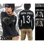 【閉店セール】長袖Ｔシャツ メンズ バック13サーティーンデザインプリントロンＴ 悪羅悪羅 オラオラ 格闘技 アウトロー CHAOS JAPAN ネコポス