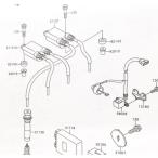 バリオス(ZR250A)　イグニッションコイル　1台分　図中(21121番&21121A番)　部品番号　21121-1203　21121-1204