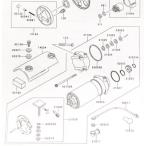 ゼファー750RS(ZR750C)　車体番号ZR750C-315000まで　ワンウェイクラッチ　(スタータークラッチ)　図中(13193番)　13193-1062