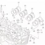 イナズマ400(GK7BA)　★2001年モデル〜　インシュレーター　(インテークパイプ)　１台分　図中(20＆21番)　13101-03FB0　13103-03FB0　Ｏリング付属