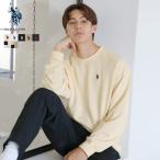  футболка тренировочный мужской Logo вырез лодочкой длинный рукав U.S. POLO ASSN NMST009/NMST004