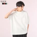 Tシャツ メンズ カットソー 半袖 夏 夏服 春 春服 クルーネック 胸ポケット ルーズシルエット SLICK 5255777