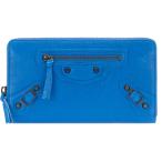 バレンシアガ 財布 ファスナー長財布 クラシック レディース メンズ BALENCIAGA 253036 D940T 4313 レザー ブルー